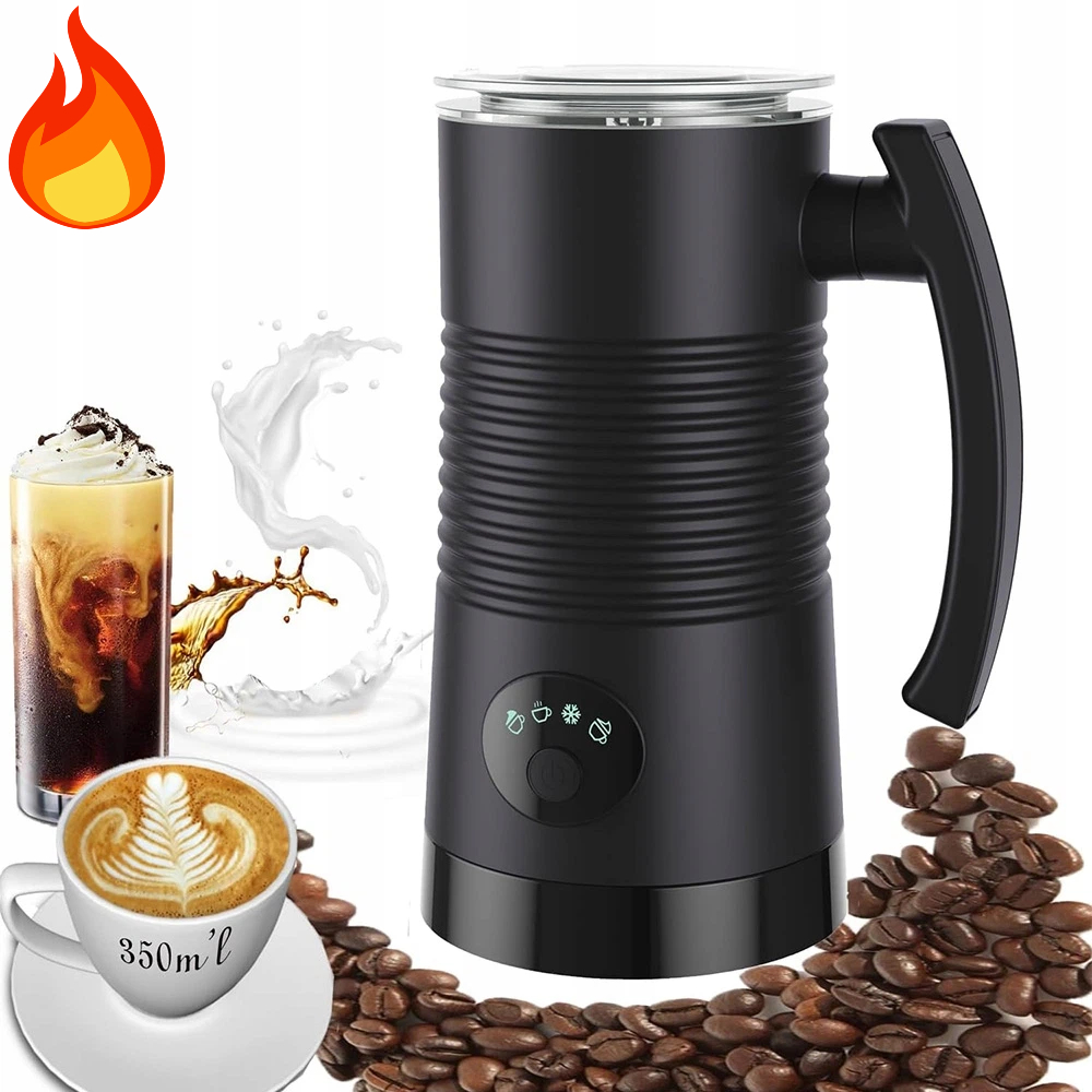 Automatický napěňovač 4v1 400 W pro Káva Černý Automatic Milk Frother Eu