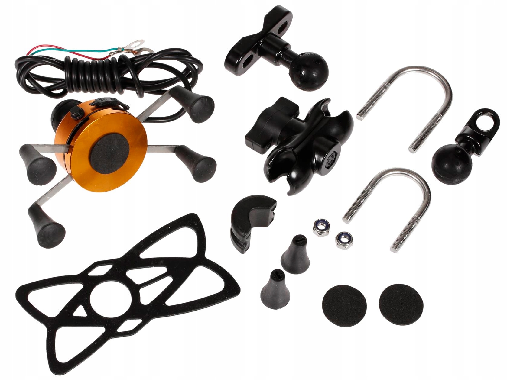 MOCOWANIE UCHWYT TELEFON NAWIGACJA USB MOTOCYKL