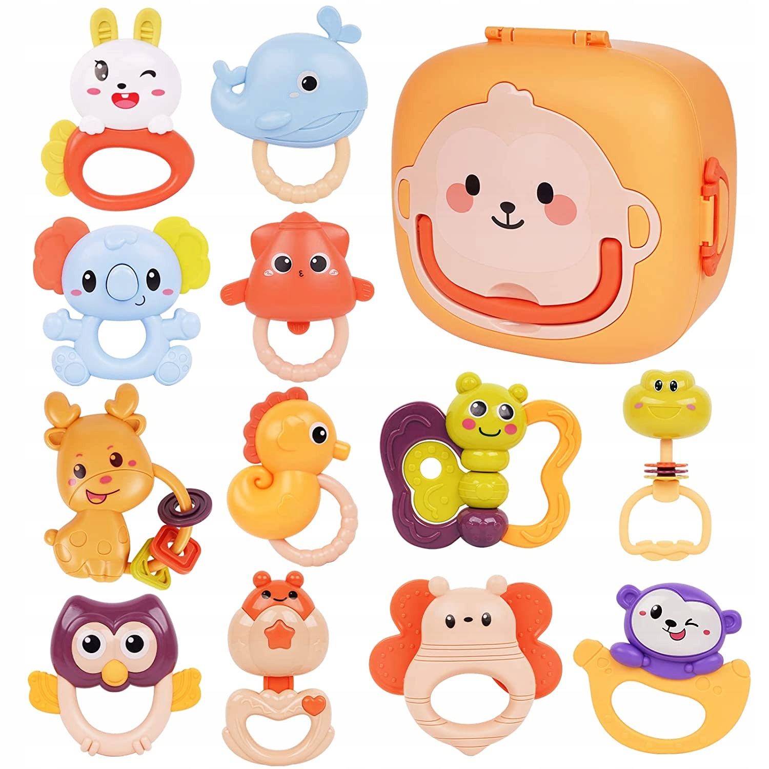 

Grzechotki Gryzak Dla Malucha Sensoryczne 12 elem.