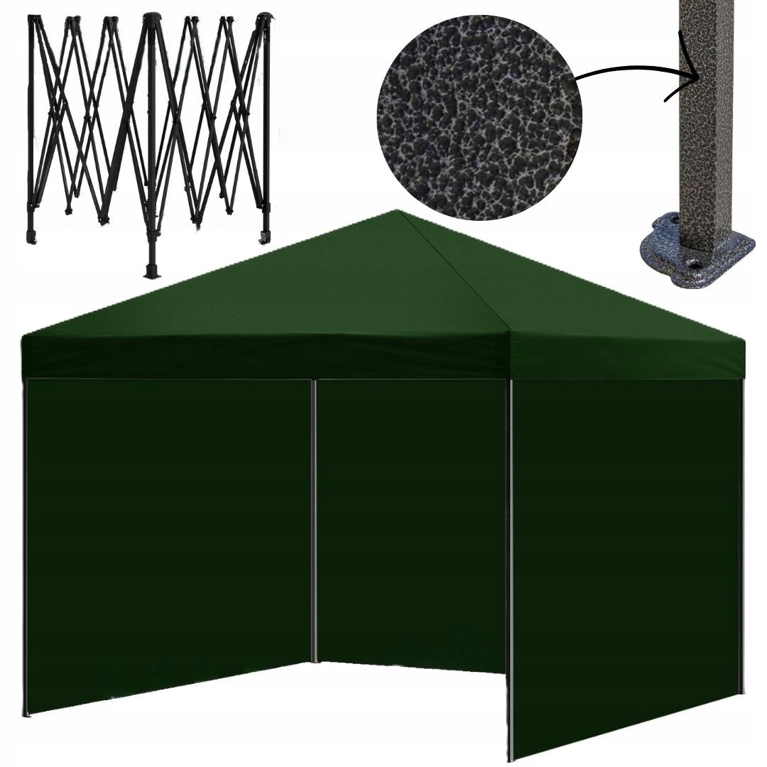 Namiot Ogrodowy Pawilon Ekspresowy Cateringowy Handlowy 3x3m Zielony
