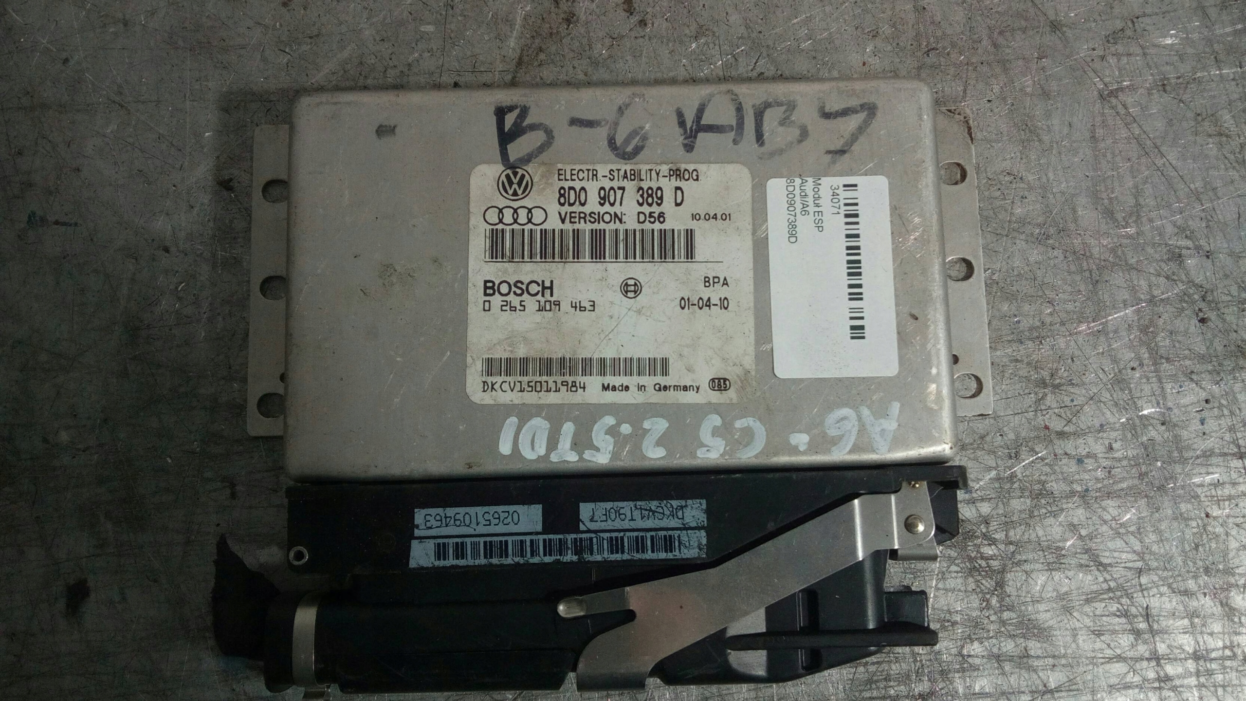 Moduł ESP Audi A6 c5 8D0907389D