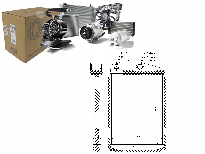 Ohřívač (230X165X26) Citroen Jumper Fiat Ducat Asistent Kolize #34