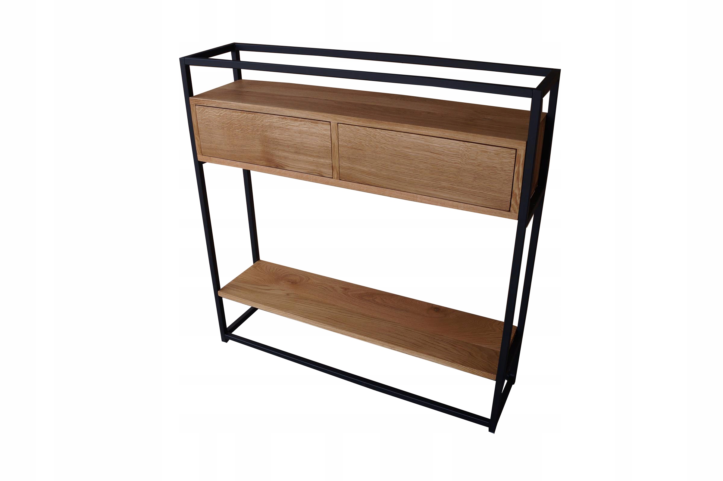 KONSOLA LOFT 100 CM LITY DĄB Z PÓŁKĄ SZUFLADY