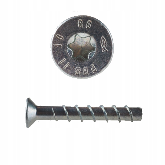 Šroub Do Betonu 10x80mm Fischer Hlava Kužel Fbs II Šroub Do Betonu 50 Ks