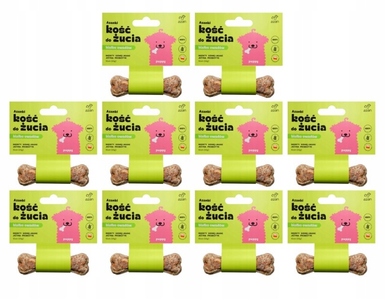 Levně Azanki Kost S Hmyzem A Probiotikem Puppy 10 x 10 CM