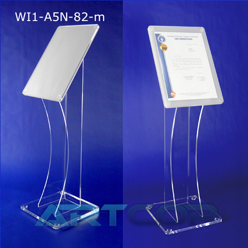 A5 Stojak Stand z Plexi na Opis Ulotkę wys. 82cm Marka inny