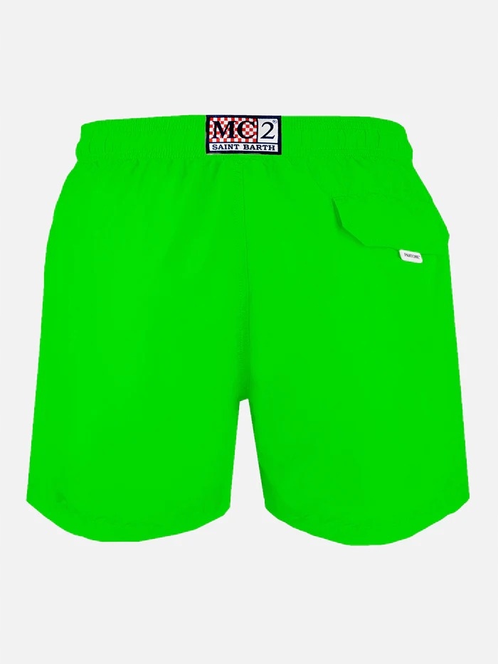 Zielone Kąpielówki Męskie MC2 Saint Barth w Kolorze Pantone r.L Marka inna
