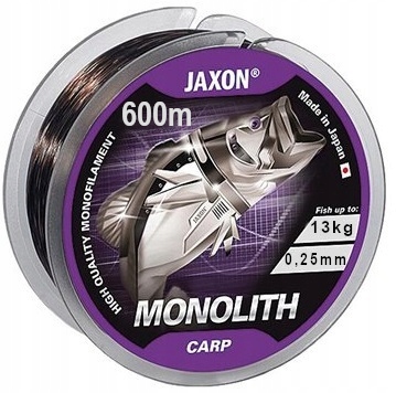 0,25mm 13kg 600m MONOLITH CARP ŻYŁKA KARPIOWA JAXON JAPAN