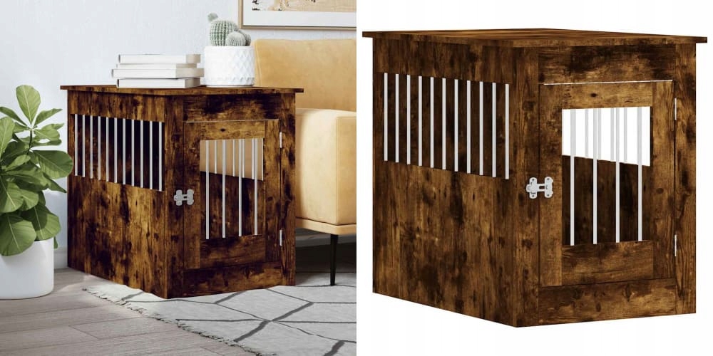 Levně Kouřový dub, Kotec pro psa, 55x80x68 cm