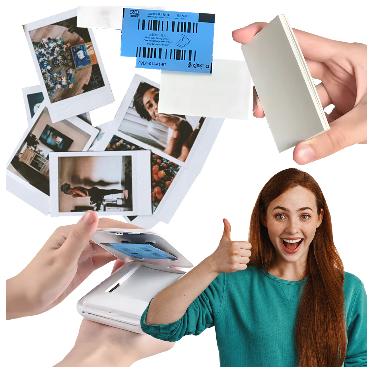 Самоклеящаяся бумага альбом мини принтер INSTAX ZINK 2x3 печать с телефона