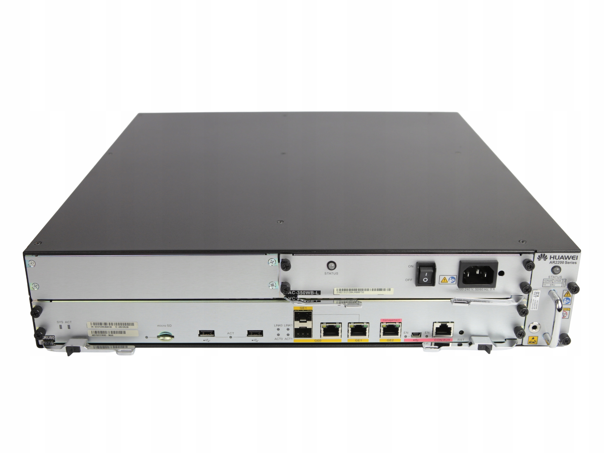 Enterprise Router Huawei AR2240 Vpn SRU80 Napájecí adaptér 350W AR0M0024EA00 Nový