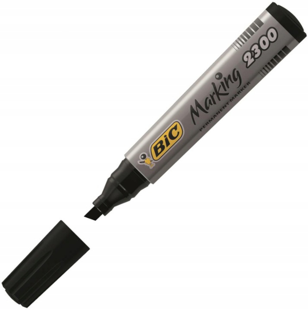 

Bic Marker permanentny czarny ścięty