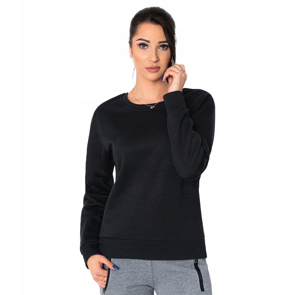 

Bluza damska bez kaptura basic 001TLR czarna S