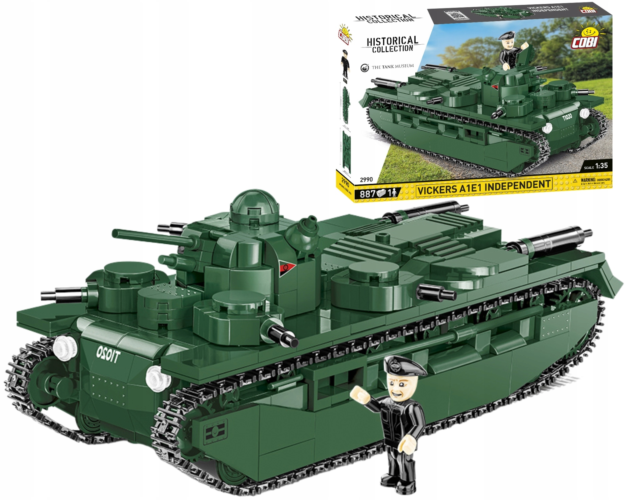 

Klocki Cobi 2990 Czołg Vickers A1E1 Independent