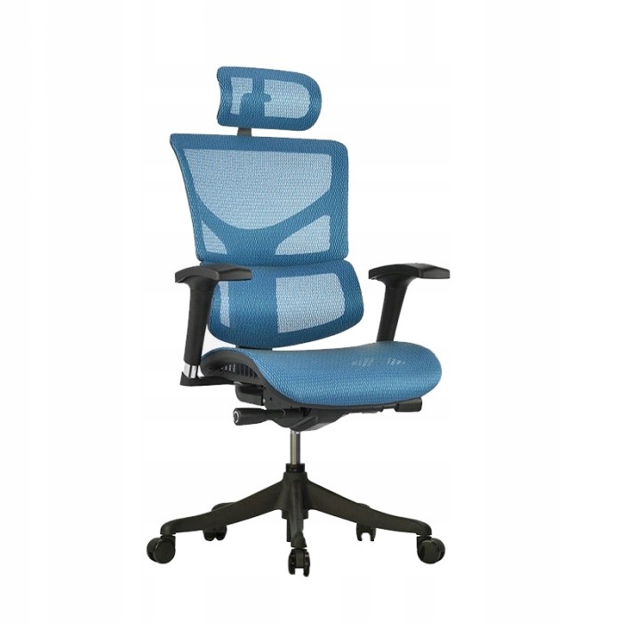 Fotel ergonomiczny Brosco Sail Niebieski