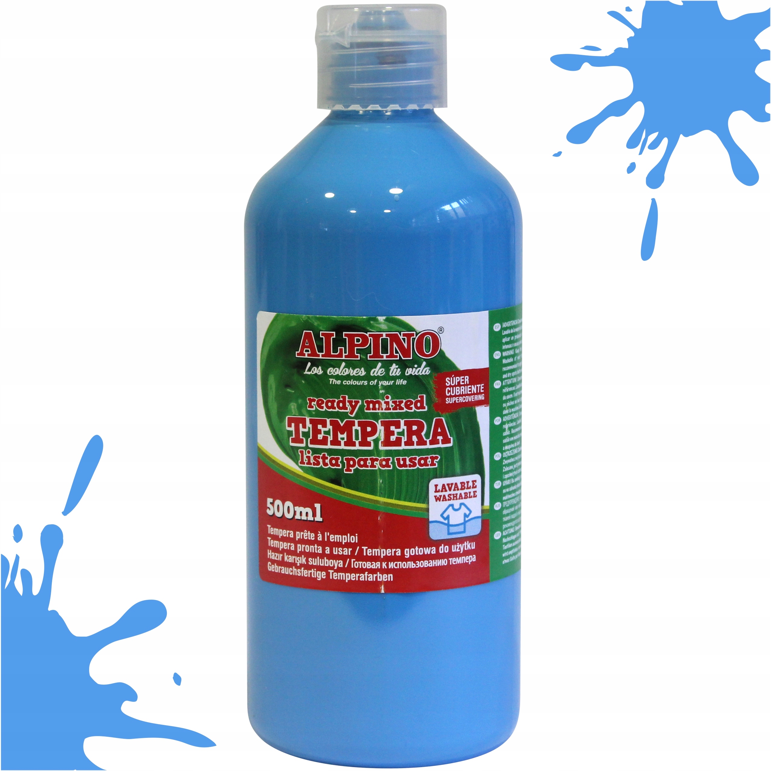 

Farba plakatowa tempera Alpino 500ml niebieski