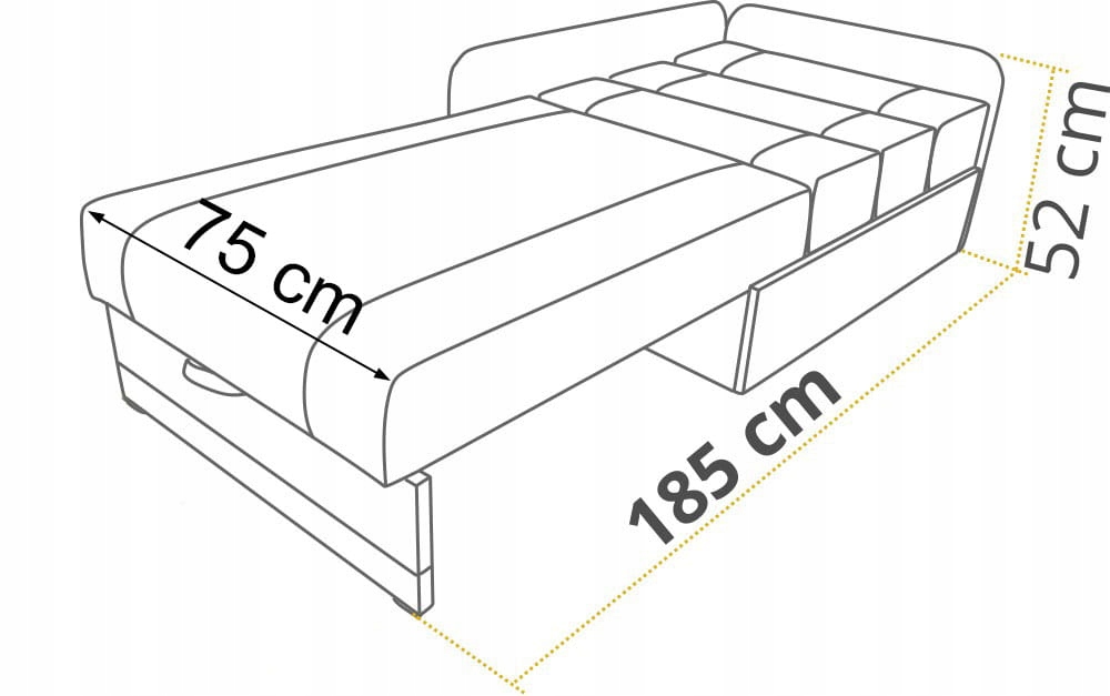 FOTEL SOFA NAROŻNIK TAPCZAN FUNKCJA SPANIA KACPER Bohater brak