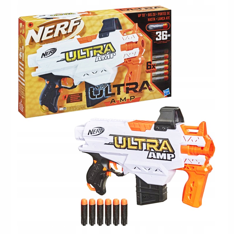 Hasbro Wyrzutnia Nerf Ultra AMP + 6 Strzałek