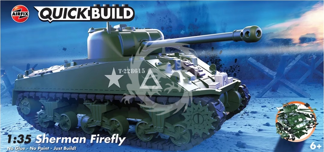 Quickbuild Sherman Firefly Airfix J6042 v měřítku 1/35