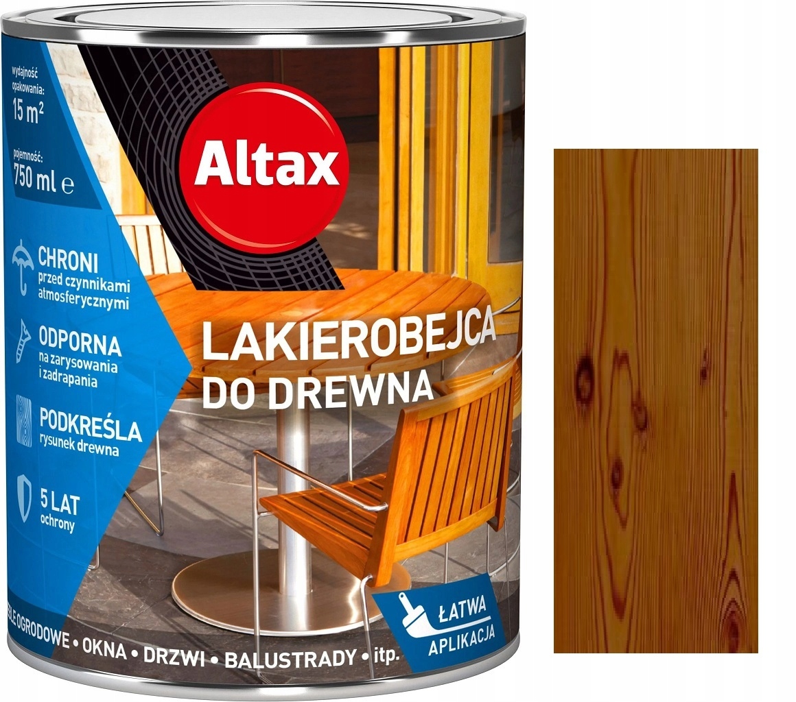 

Altax Lakierobejca Do Drewna Orzech 0.75L