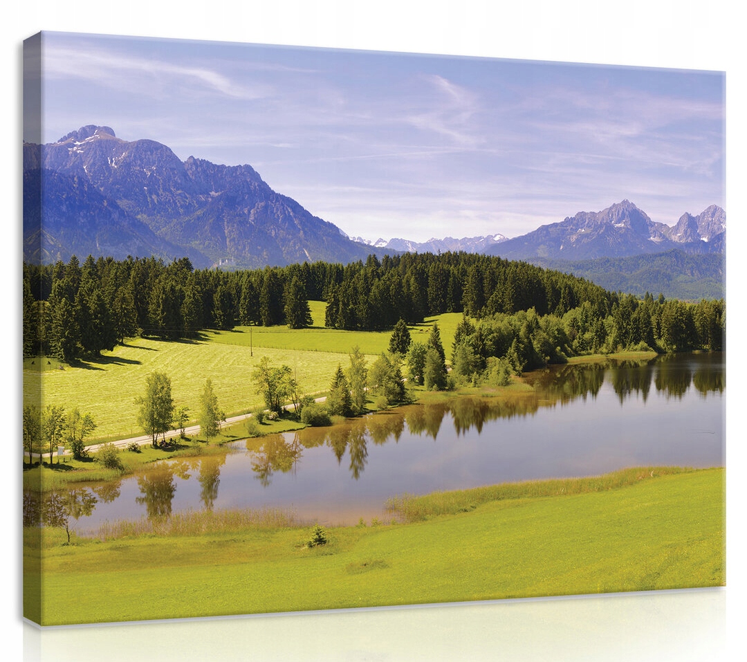 Obraz Na Plátně Canvas 100x75 Hory Jezero Pohled