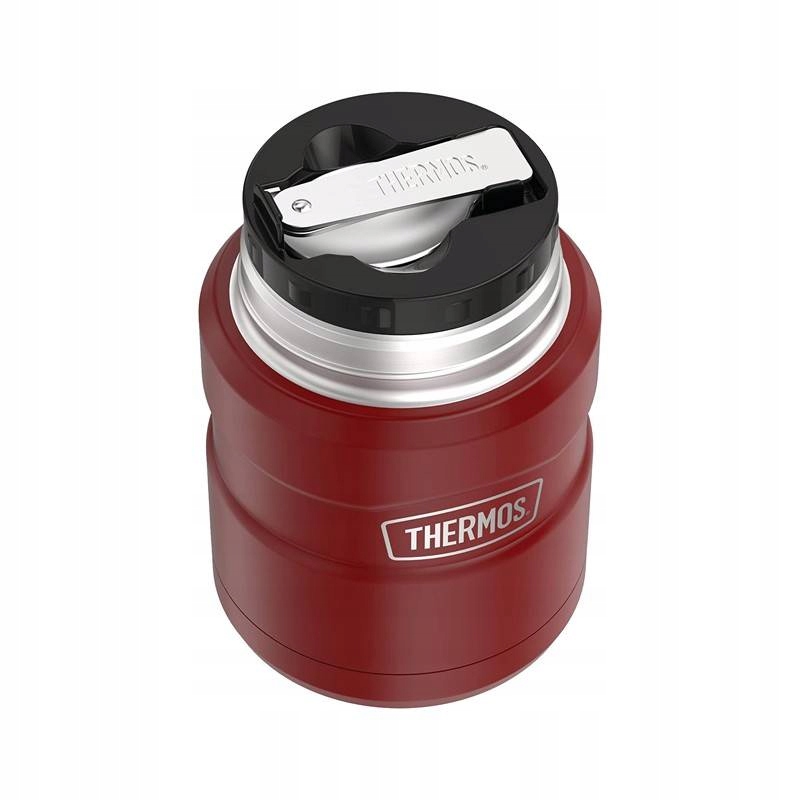 Termos obiadowy na jedzenie z łyżką i kubkiem stal nierdzewna THERMOS 470ml Model Thermos
