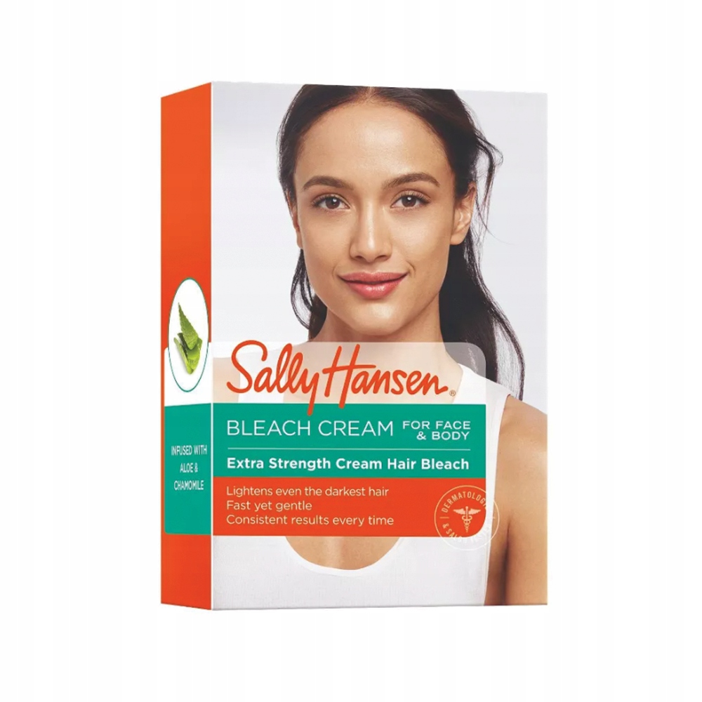 Rozjasňovač na vlasy obličeje a těla Sally Hansen Bleach Cream Aloe 42,5 g