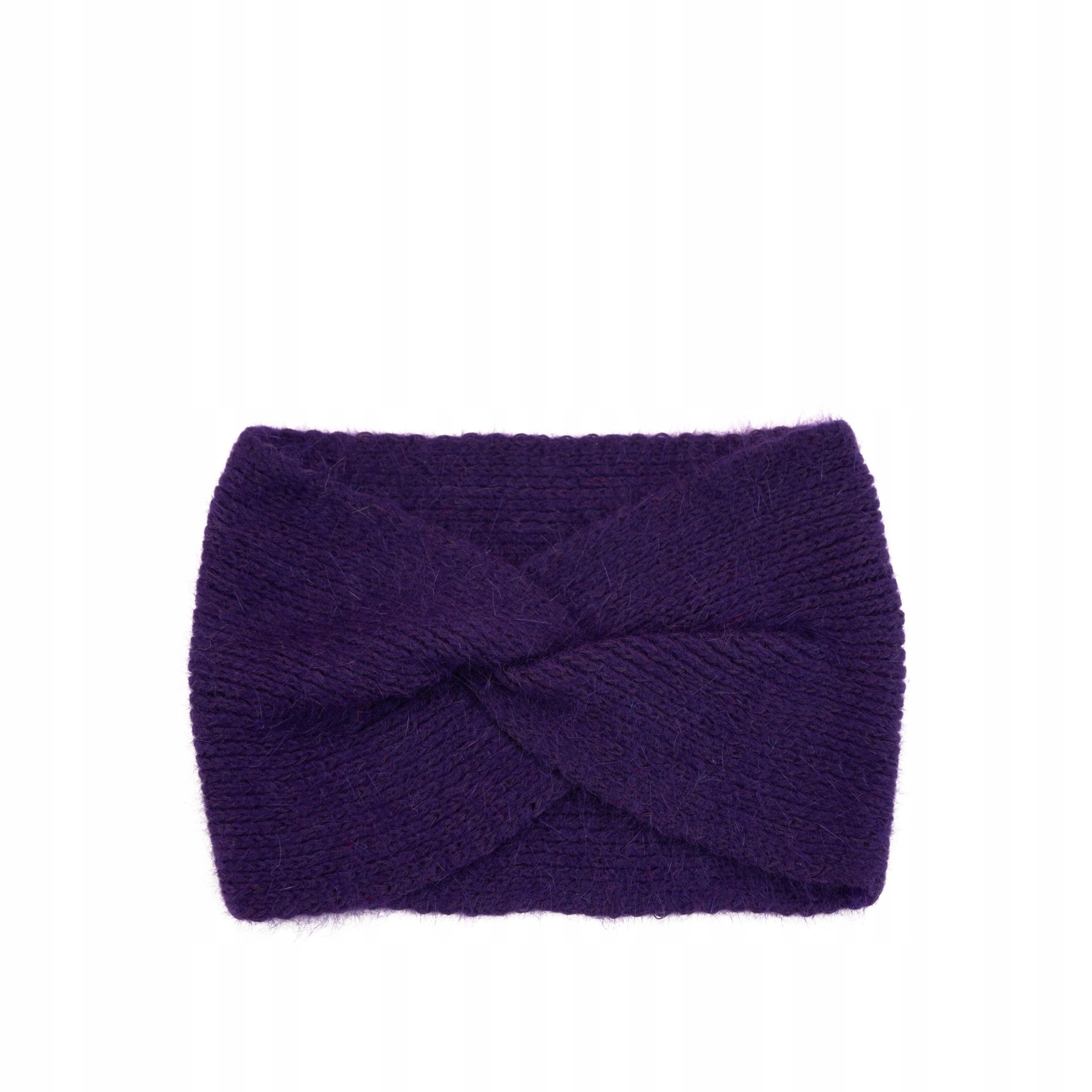 Fioletowa ciepła opaska