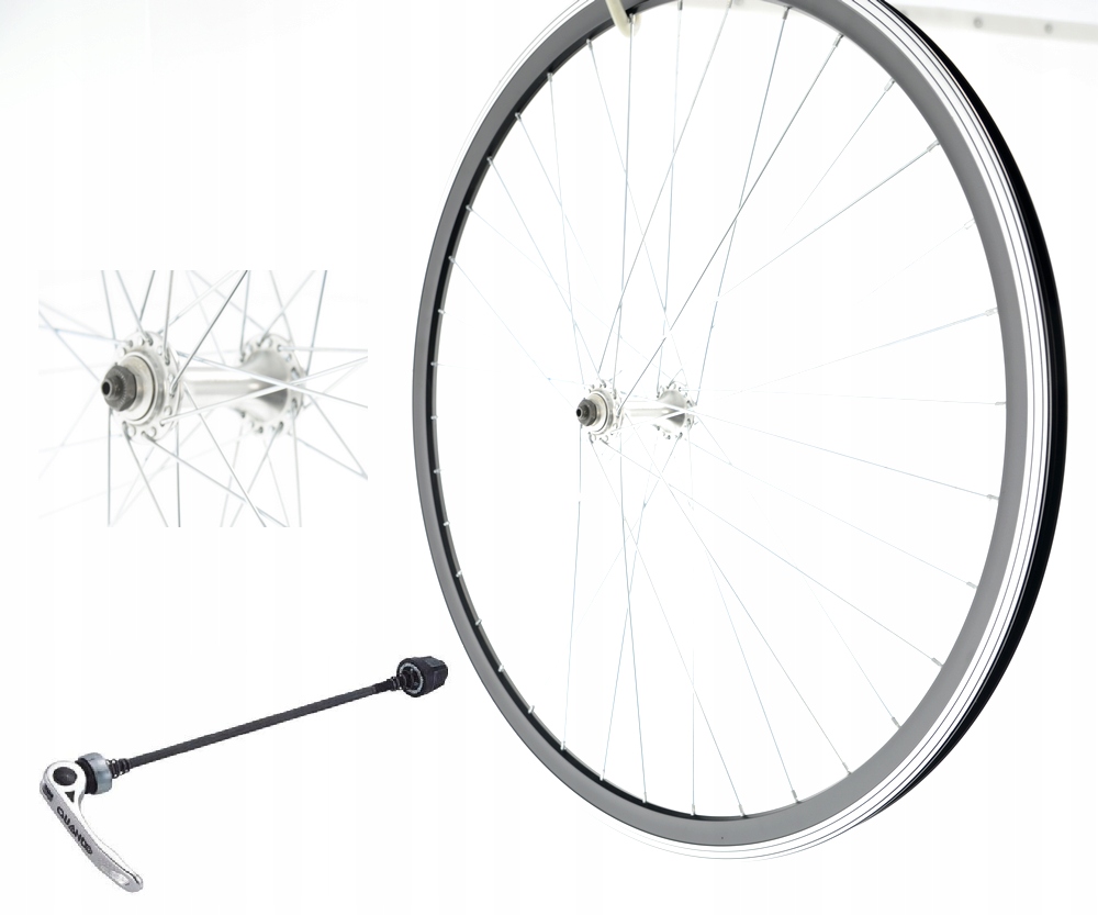 Přední kolo na kolo 28 palců Přední kužel Zesílený Černý Samozavírač