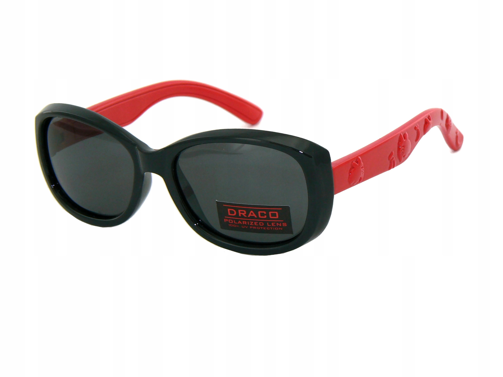 OKULARY PRZECIWSŁONECZNE DZIEWCZECE MUCHY GUMOWE