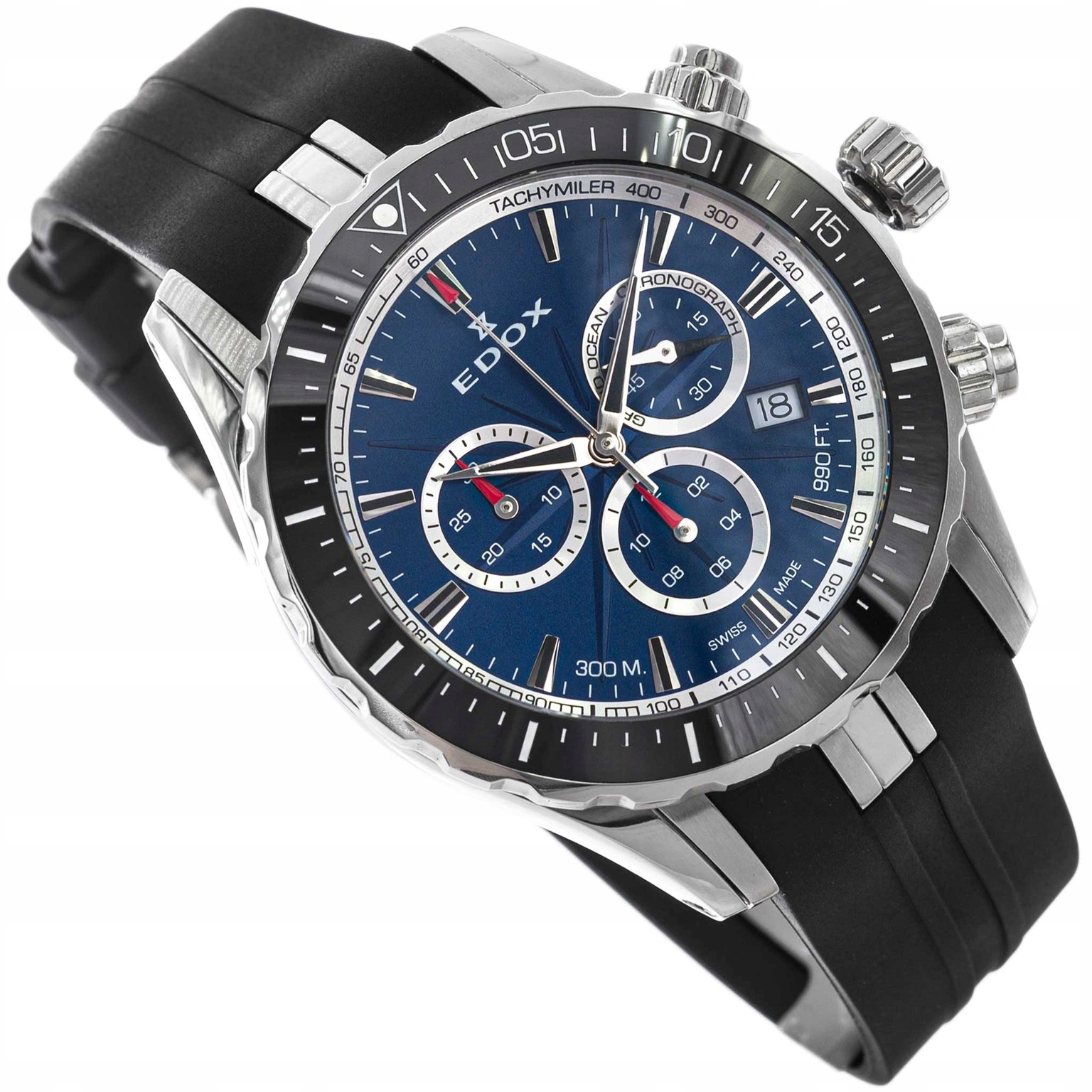 Pánské Hodinky Edox 10248 3 Buinn Grand Ocean Černé Na Řemínku 300ATM