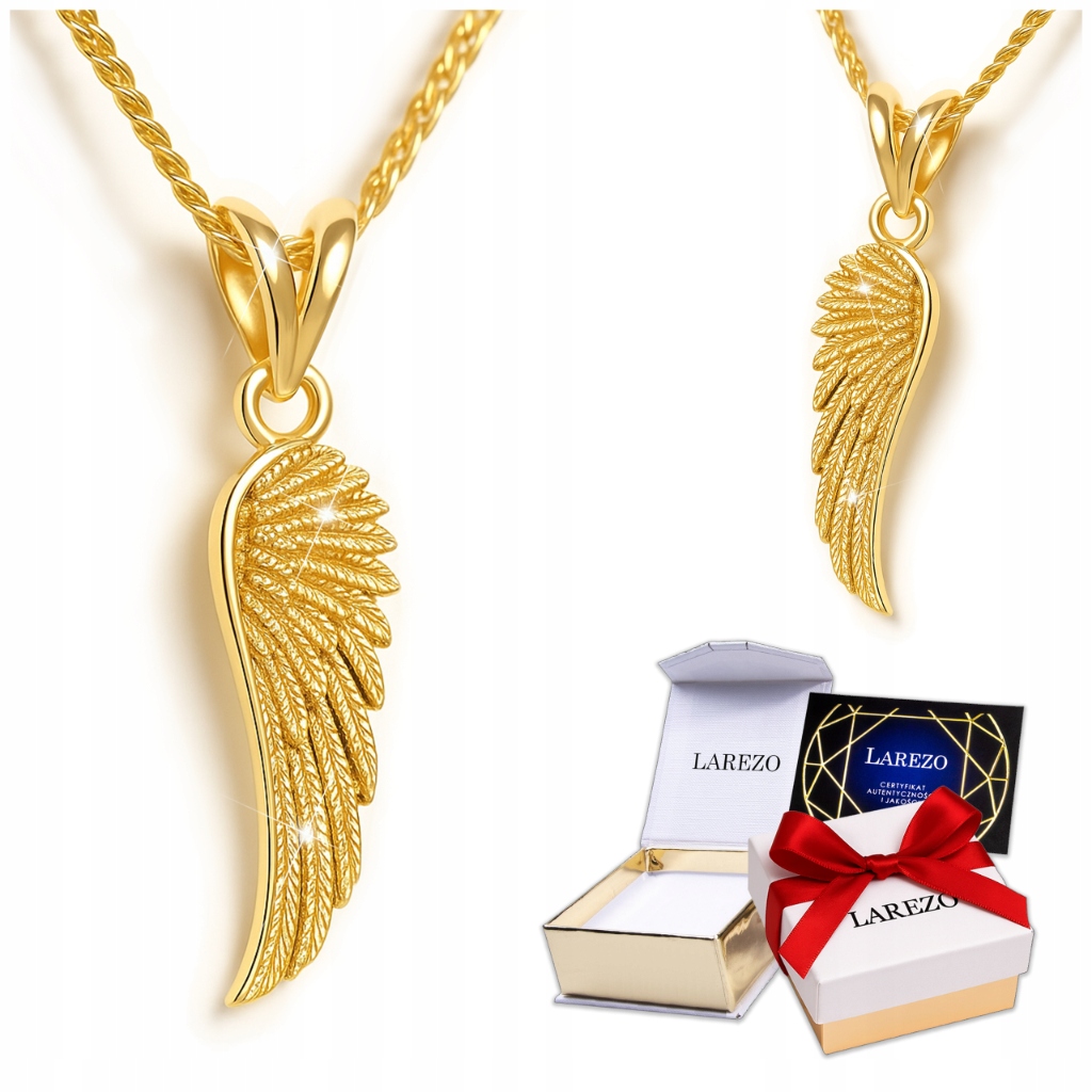 Řetízek zlatý náhrdelník 925 Křídlo