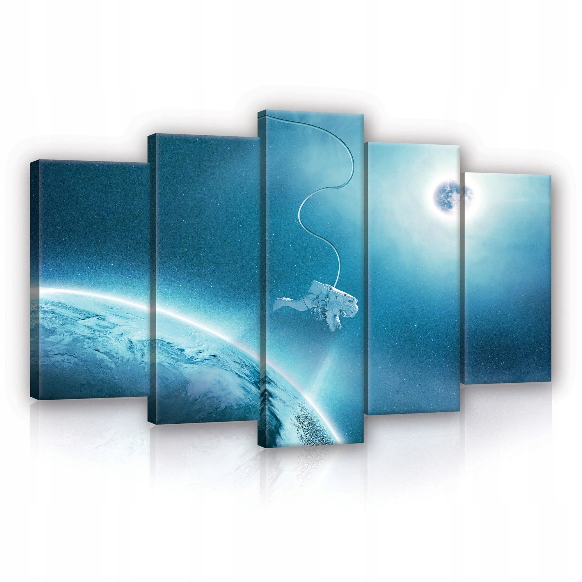 Obraz 100x60 Vesmír Země astronaut vesmír galaxie hvězdy planeta