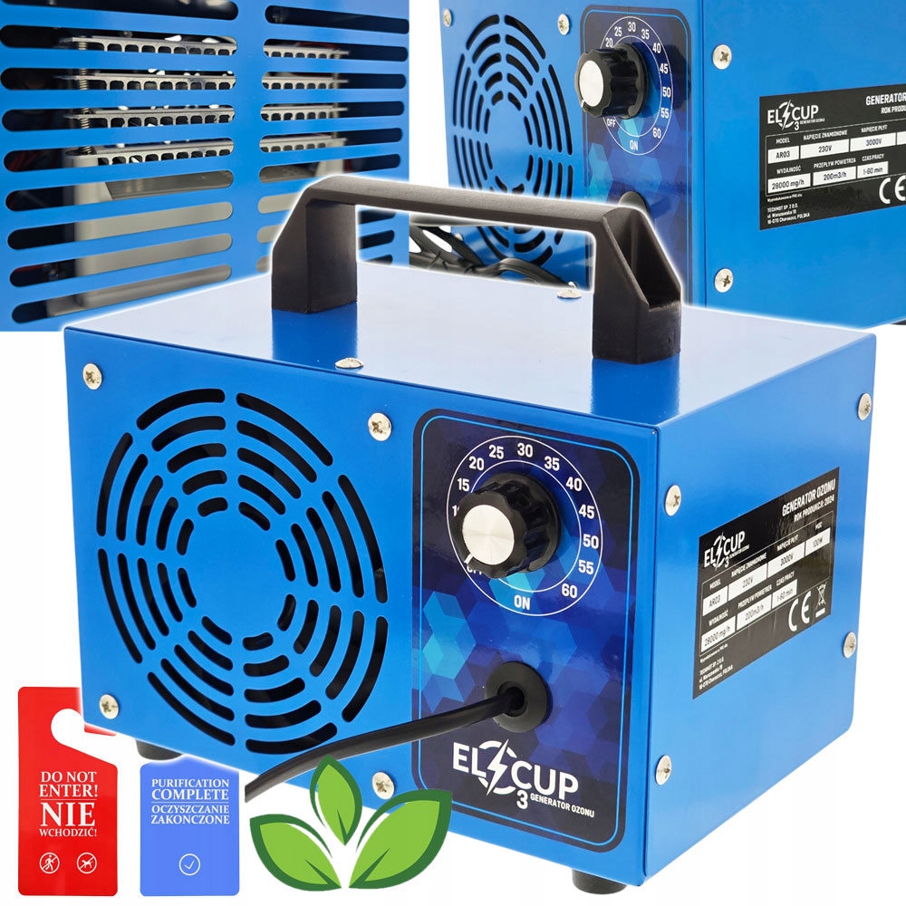 Generator Ozonu O3 Ozonator ARO3 Elcup Oczyszczacz Powietrza