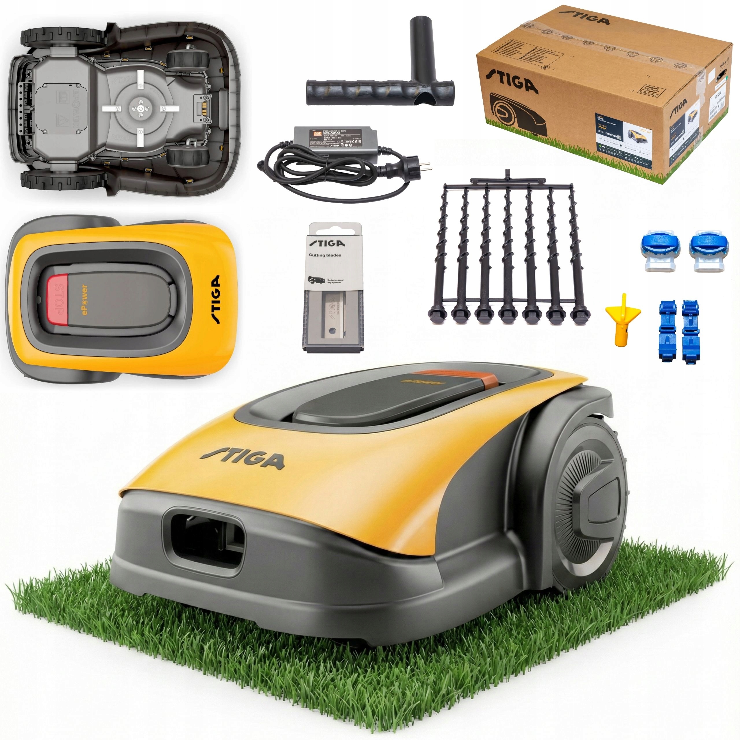 Robotická kosačka Stiga G 1200 5Ah bezkartáčová automatická Smart Bt stanica