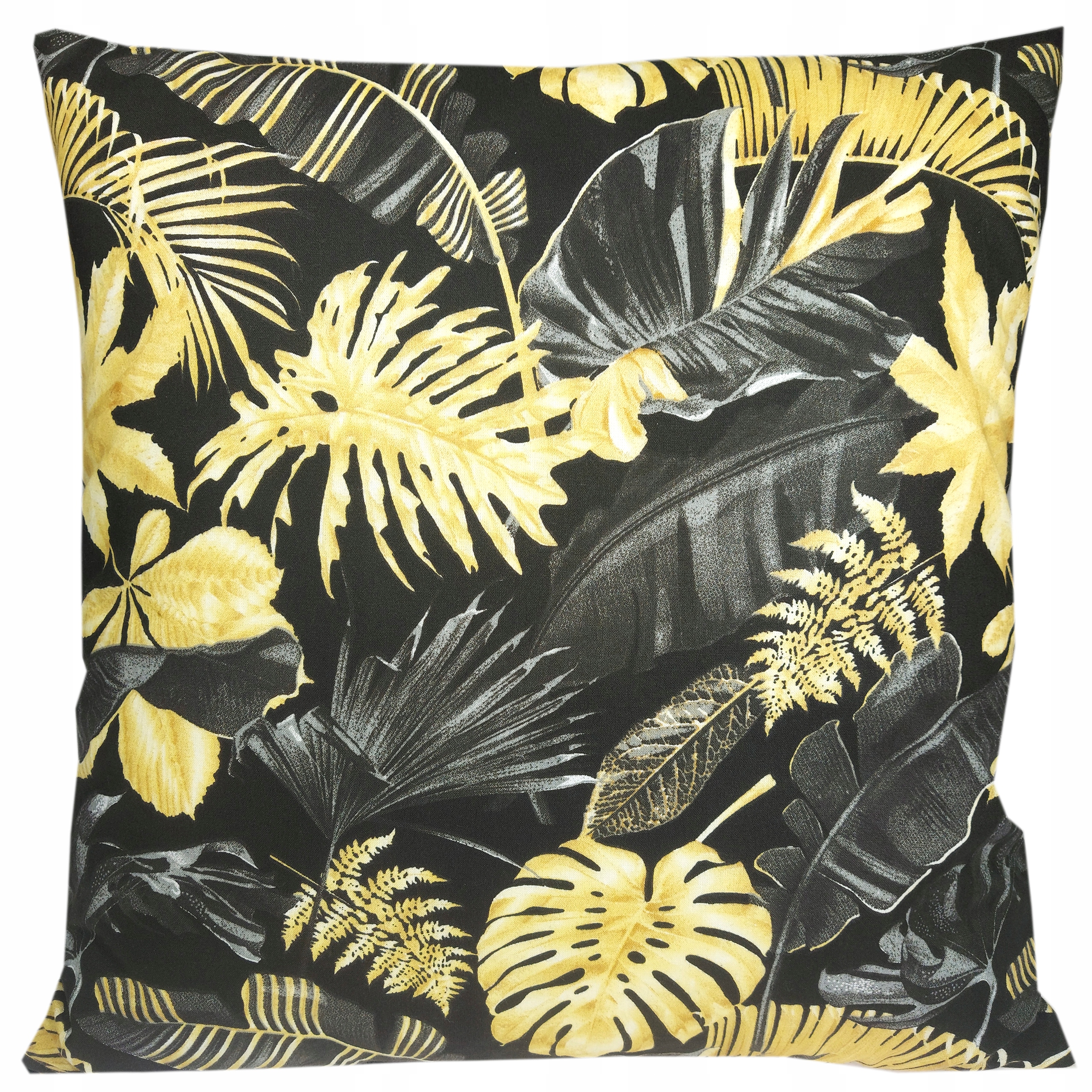 

Poszewka bawełniana 50x60 Liście Palmy Glam czarna