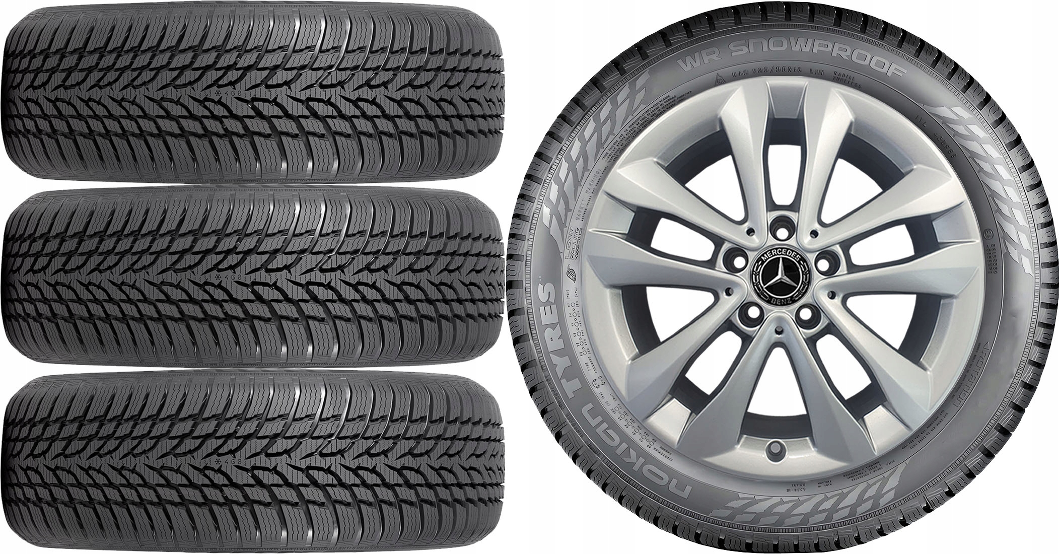 КОЛЕСА ЗИМА Mercedes B-КЛАС W246 Nokian 2255r17