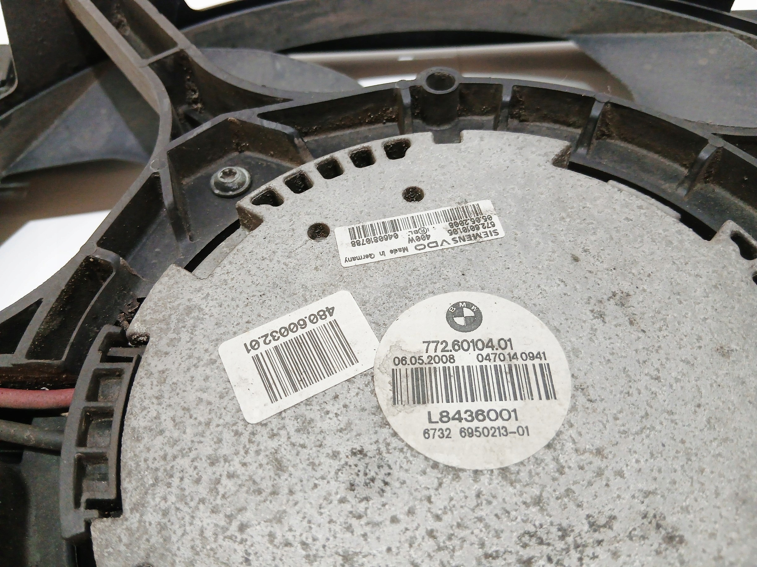 ventilátor chladiče BMW E60 E61 306D3 OE 6950213 (0000448)