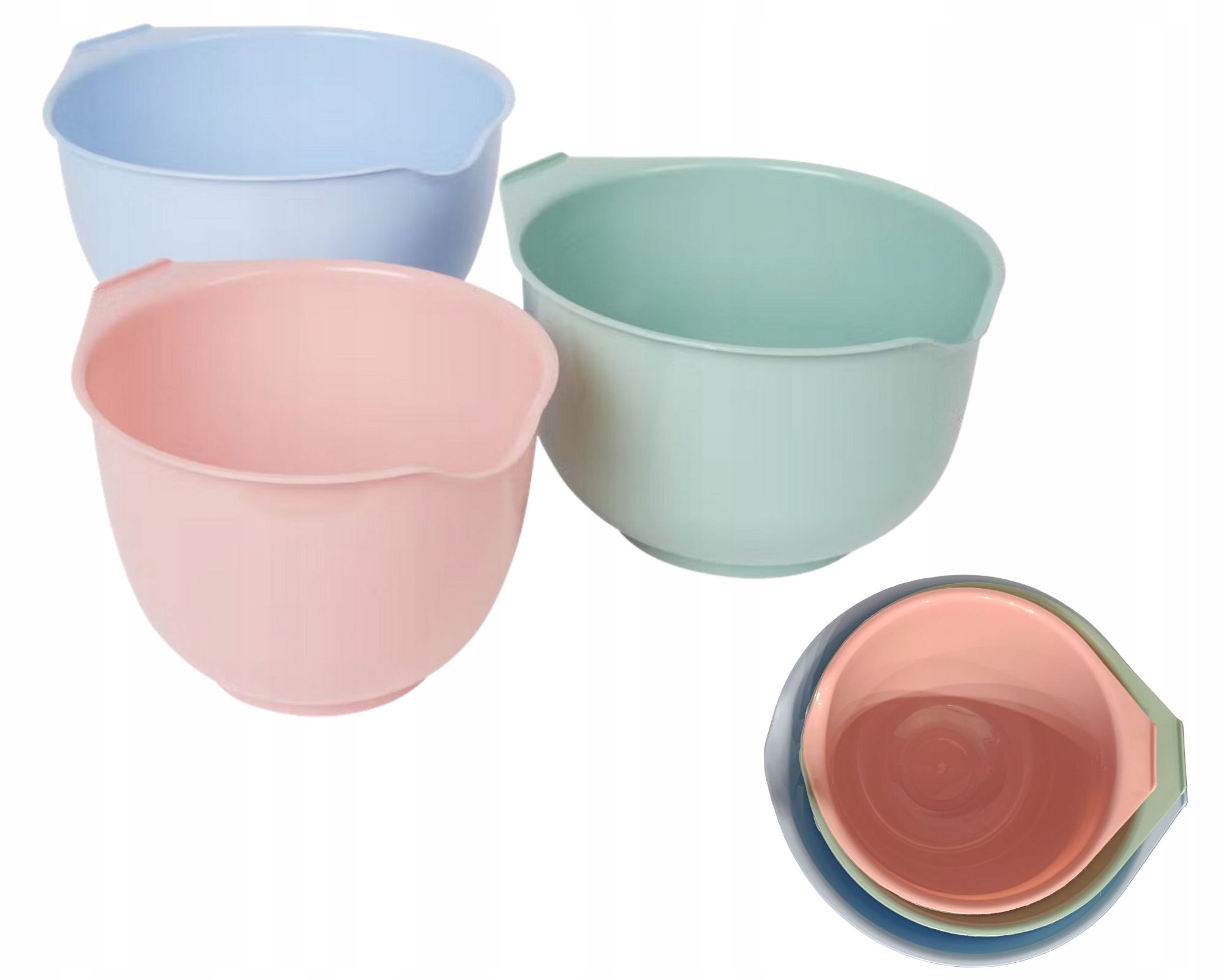 

Miska kuchenna zestaw misek miski 3 cm plastikowe