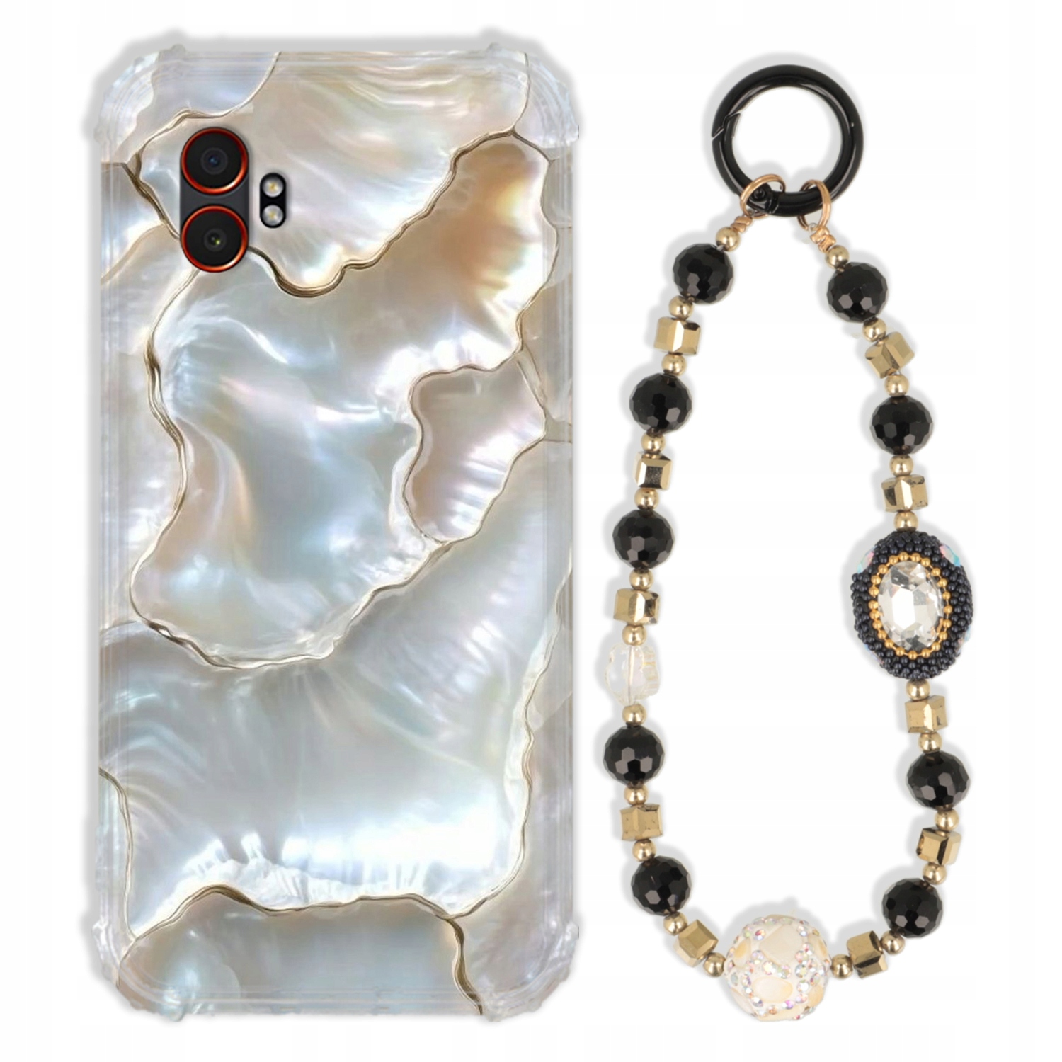 Puzdro Pre Samsung Galaxy Xcover 7 Pro Antishock Zirkóny Čierno Zlaté|silné|