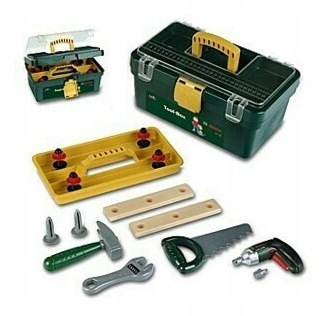 Zestaw zabawkowy narzędzi Klein Tool Box With Bosch Screwdriver 8305