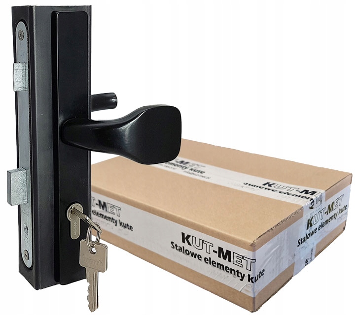 Zámek Na Bránu Klika Úchyt Zámková krabice Profil 40x60 MM Vložka Na Klíč