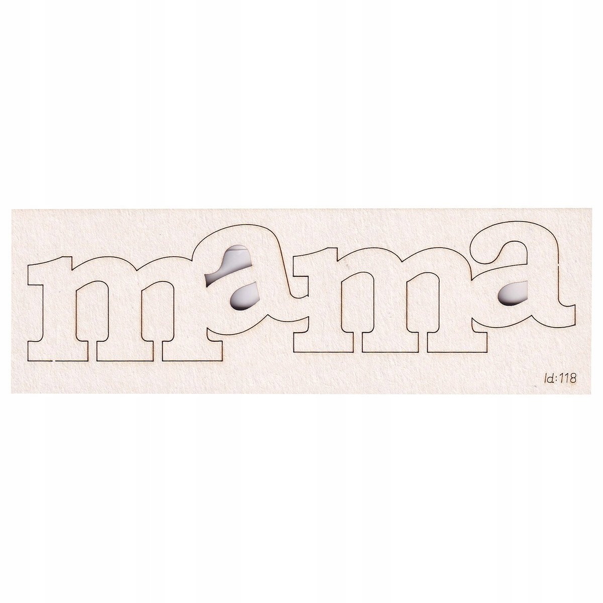 Wyraz MAMA 33x130 mm