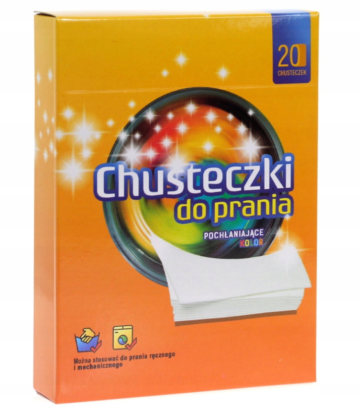 

Chusteczki do prania wyłapujące kolor, brud 20szt