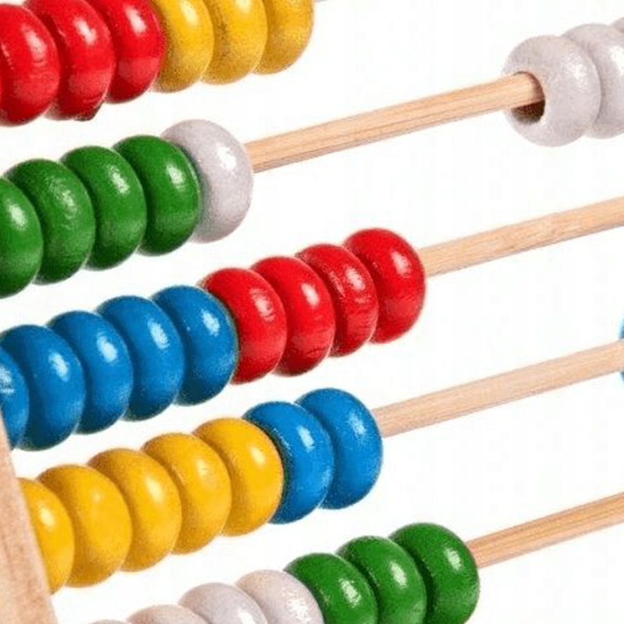 LICZYDŁO DREWNIANE - KOLOROWE 10 RZĘDÓW KORALIKÓW - STARPAK Marka Starpak