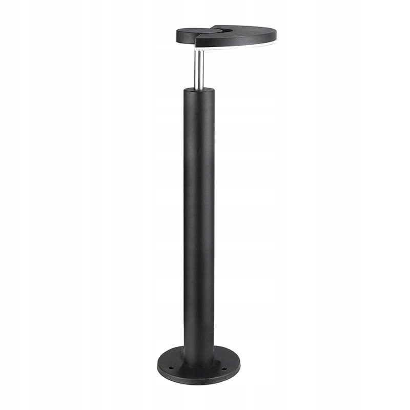 

Lampa ogrodowa stojąca słupek Led okrągły czarny