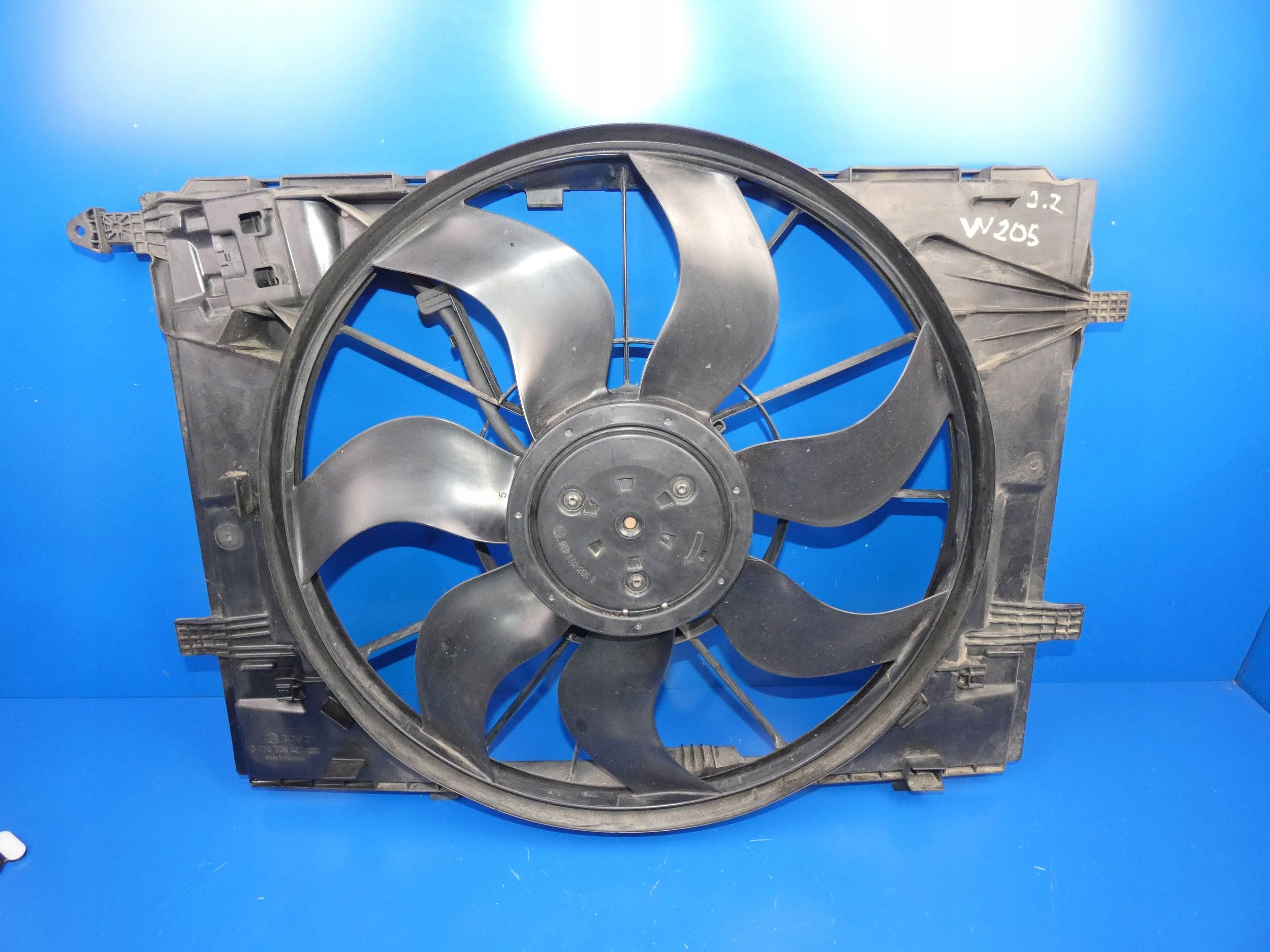 MERCEDES C KLASA W205 GLC W253 ventilátor chladiče