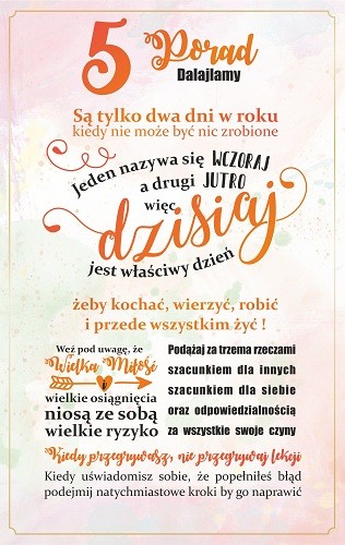 

Kartka z dobrymi radami na każda okazję Tab 2