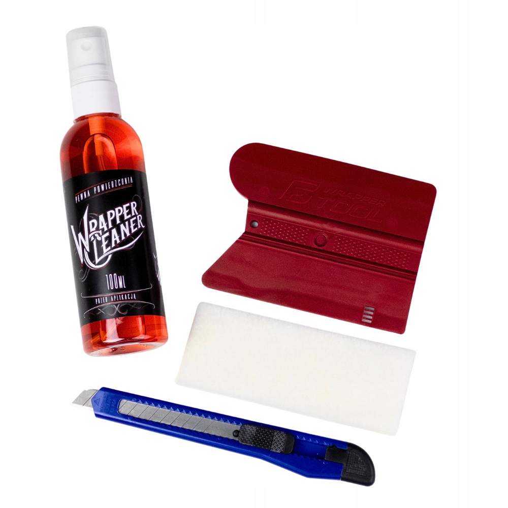 zestaw do oklejania WRAPPER rakla + cleaner + nóż