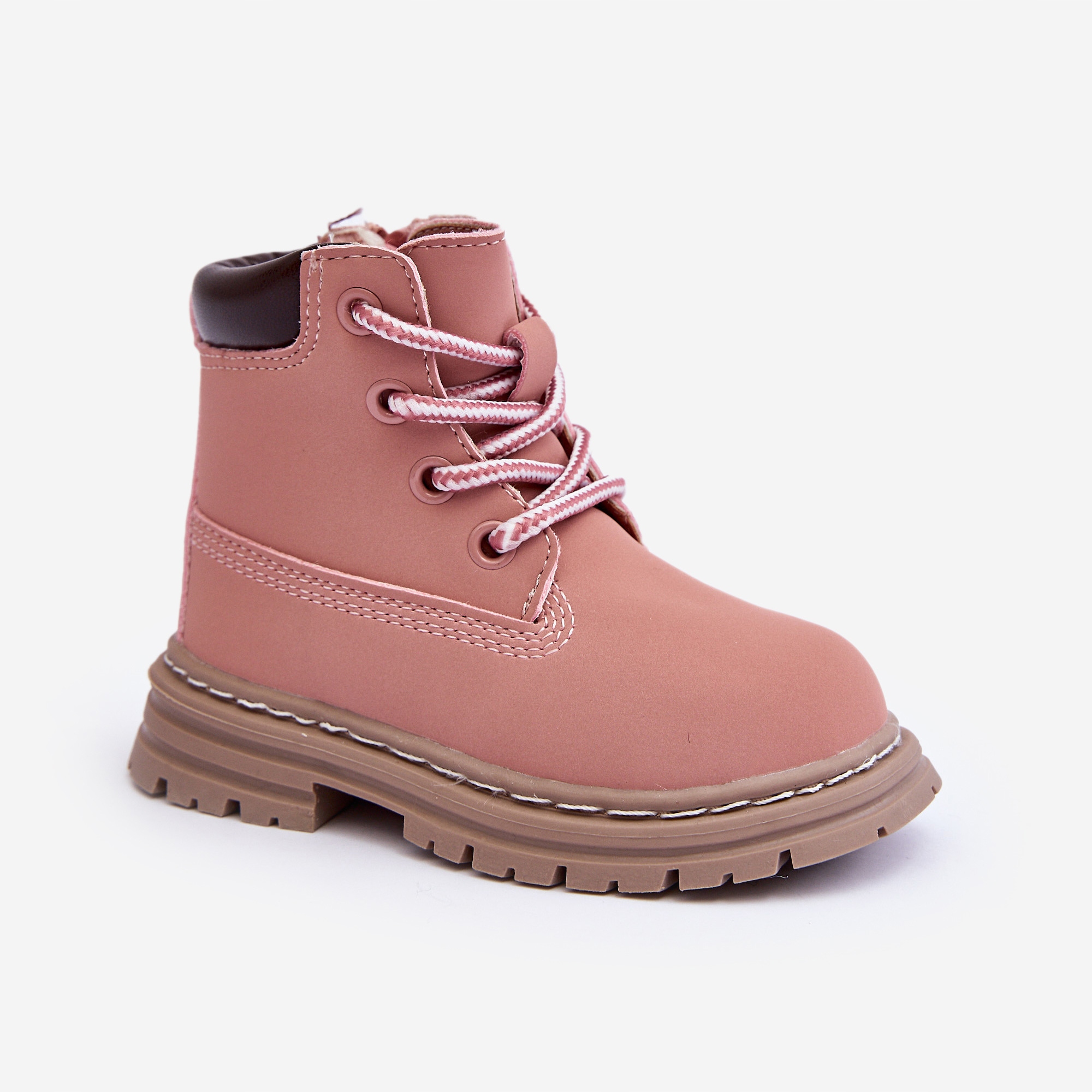 BOTKI TRAPERY DZIECIĘCE OCIEPLANE NA SUWAK RÓŻOWE 20